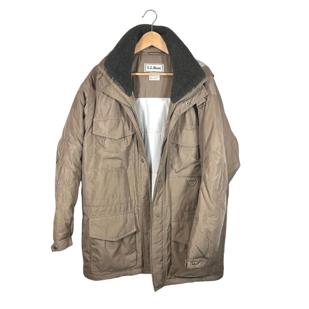 L.L. Bean Vintage Men's Field Coat Heavy Duty Utility Primaloft Jacket Medium